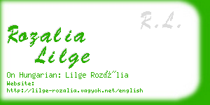 rozalia lilge business card